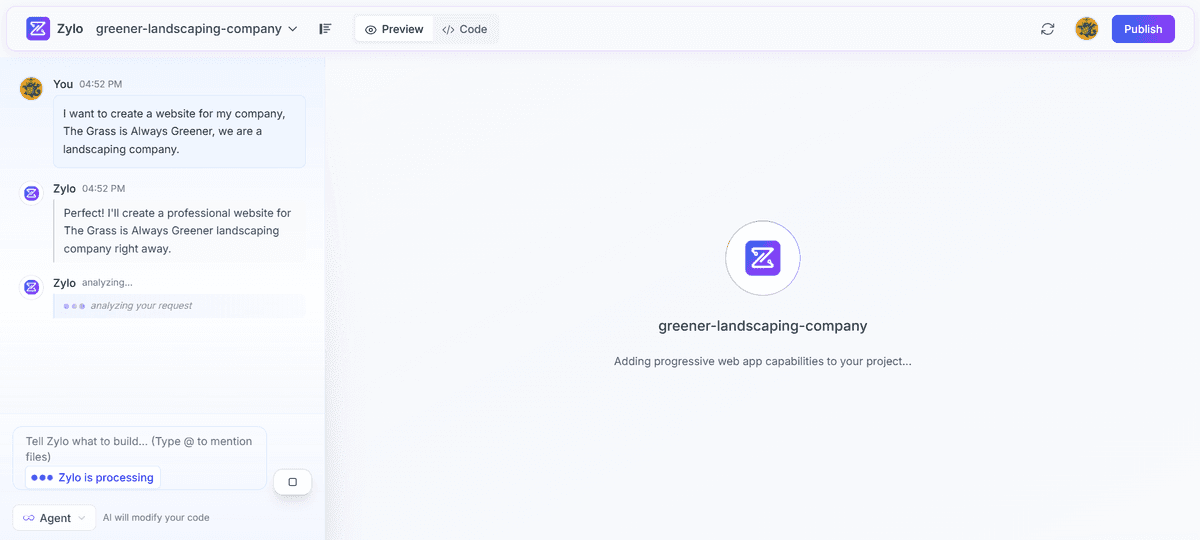 Step 2: AI Architectures Your App - System Generation